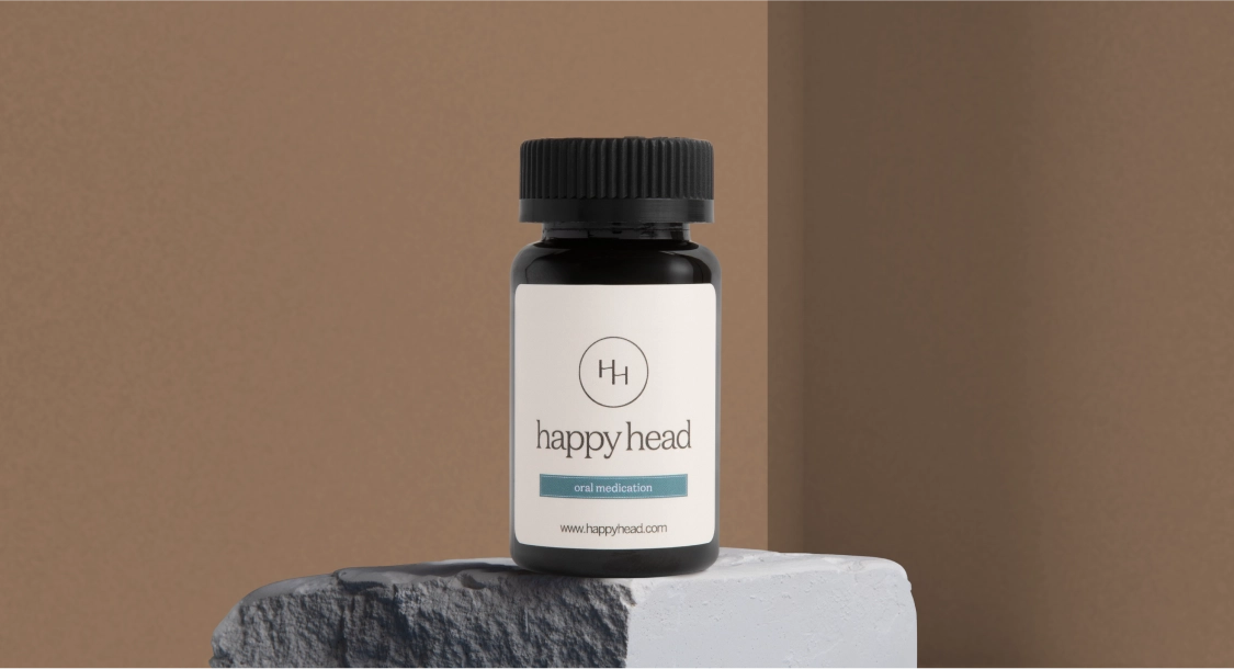 SuperCapsule™ Finasteride, Minoxidil & Vitamin D3 Happy Head